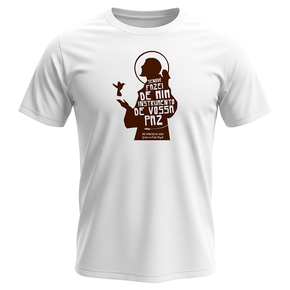 Camisa São Francisco de Assis - Instrumento de Paz