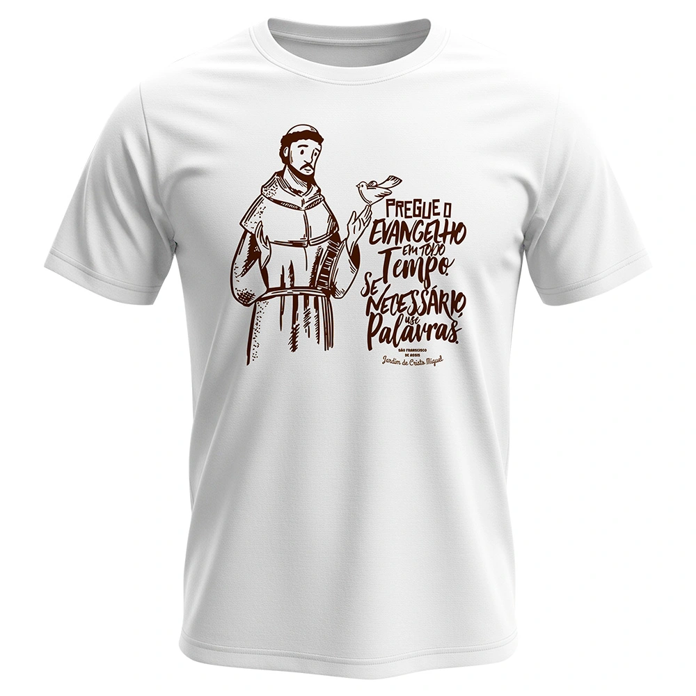 Camisa São Francisco de Assis - Pregue o Evangelho